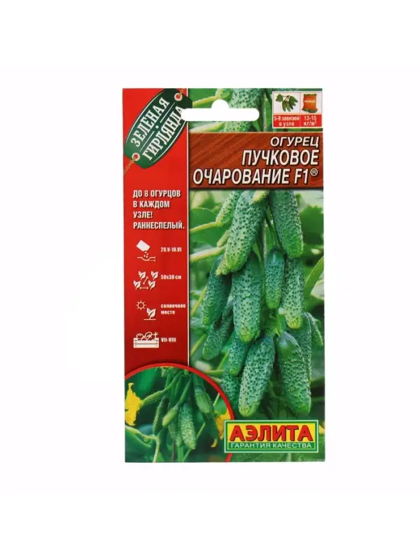 Семена Огурец  Семена Огурец "Пучковое очарование", F1, ц/п, 10 шт