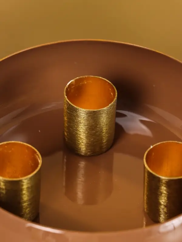 Подсвечник на 3 свечи на магнитах «Бисквит», 13×13×4 см Подсвечник на 3 свечи на магнитах «Бисквит», 13×13×4 см