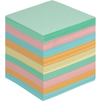 Блок для записей в подставке 9х9х9, 5 цветов, 65 г