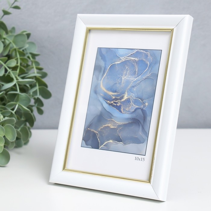 Фоторамка пластик Фоторамка пластик "Офис 8" 10х15 см, белый