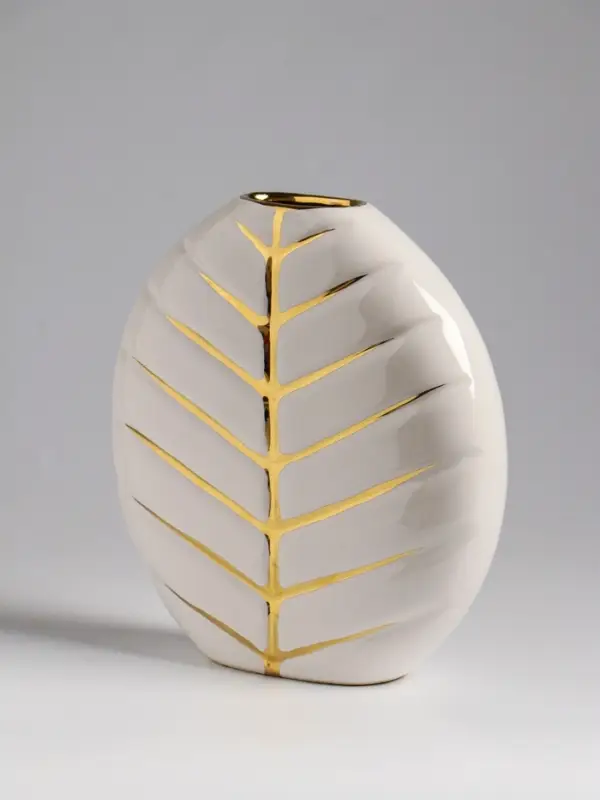 Ваза настольная керамика Ваза настольная керамика "Новайо" 18х17 см, белый