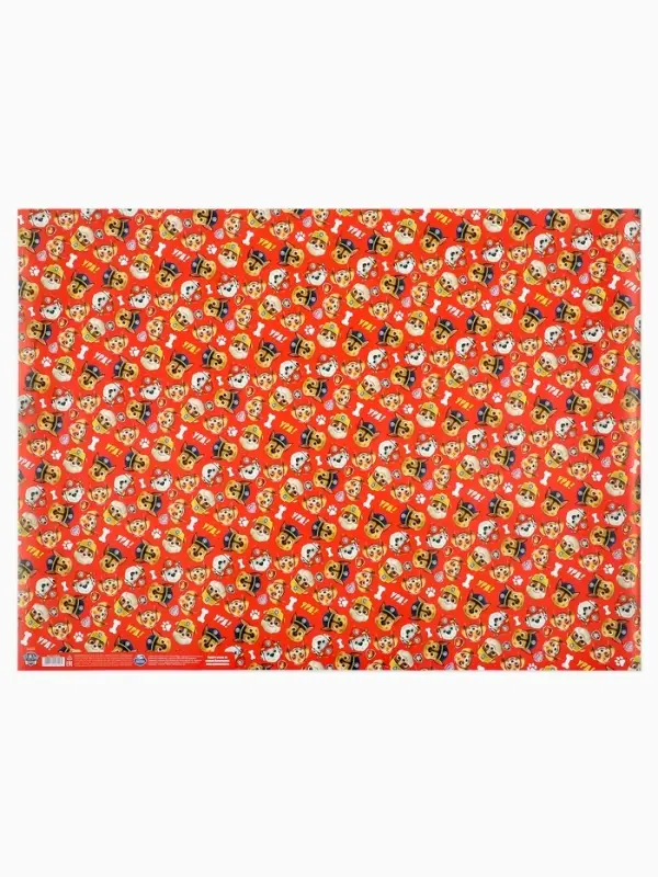 Бумага упаковочная глянцевая &laquo;Пёсики&raquo;, 50&times;70 см, 1 лист