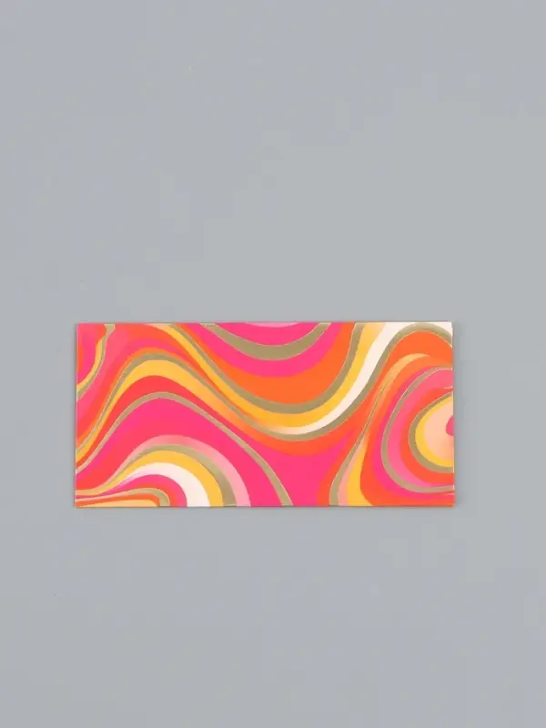 Конверт для денег &laquo;Орнамент&raquo;, розовый, 16,5 х 8 см