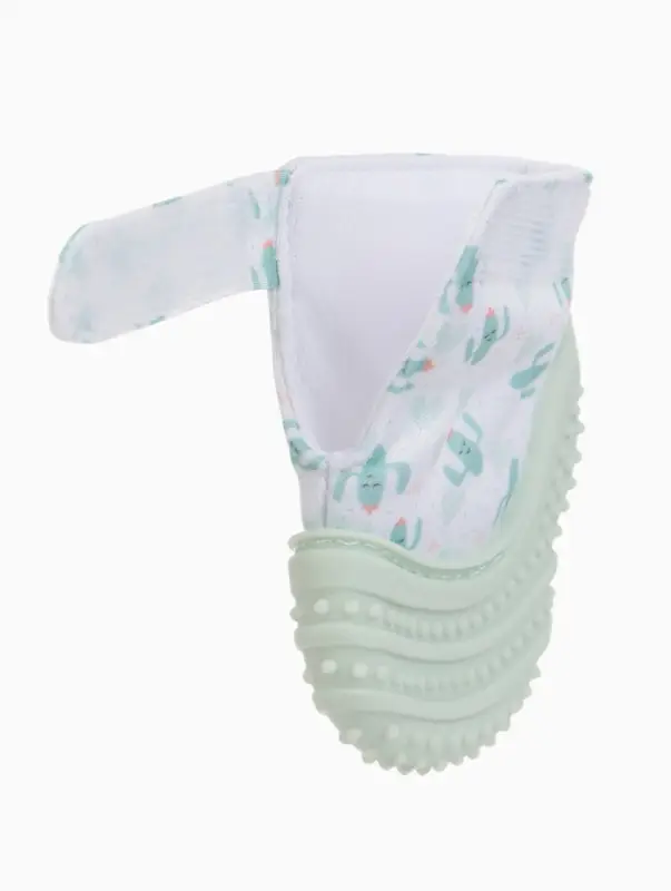 Прорезыватель на ручку для зубов &laquo;Кактусы&raquo;, светло-зеленый