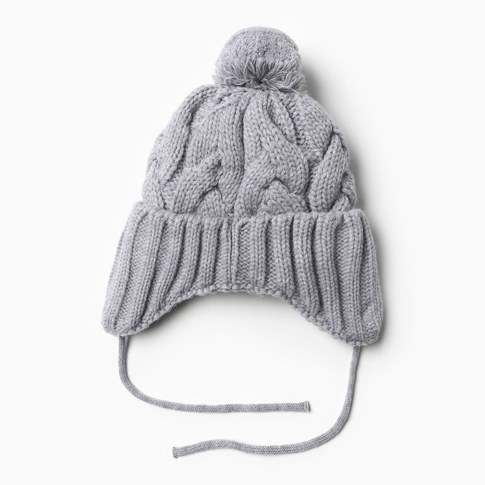 Шапка детская, цвет светло-серый, размер 42-44 см Шапка детская, цвет светло-серый, размер 42-44 см