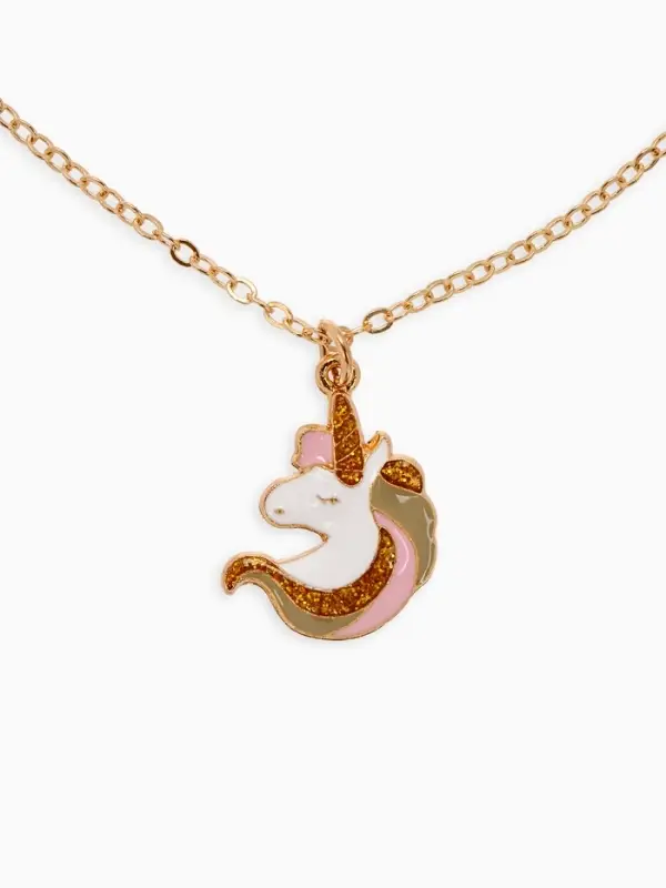 Набор детских украшений &laquo;Выбражулька. Единороги&raquo;, 3 предмета: кулон, браслет, кольцо, разноцветный в золоте