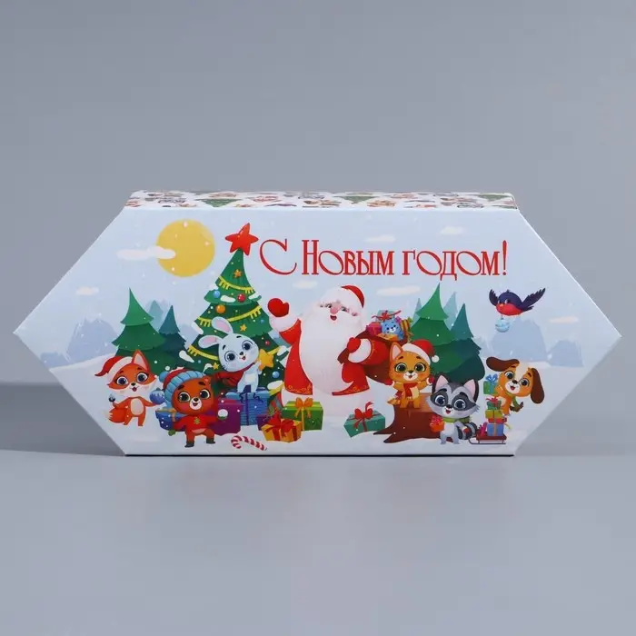 Складная новогодняя коробка-конфета «Новый год», 9.3×14.6×5.3 см Складная новогодняя коробка-конфета «Новый год», 9.3×14.6×5.3 см