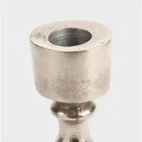 Подсвечник &laquo;Ферзь&raquo;, 13 см, алюминий, серебро