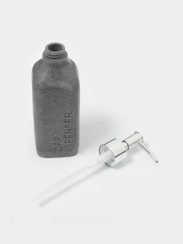 Набор аксессуаров для ванной комнаты &laquo;Гранит&raquo;, 4 предмета, дозатор 350 мл, мыльница, 2 стакана, серый