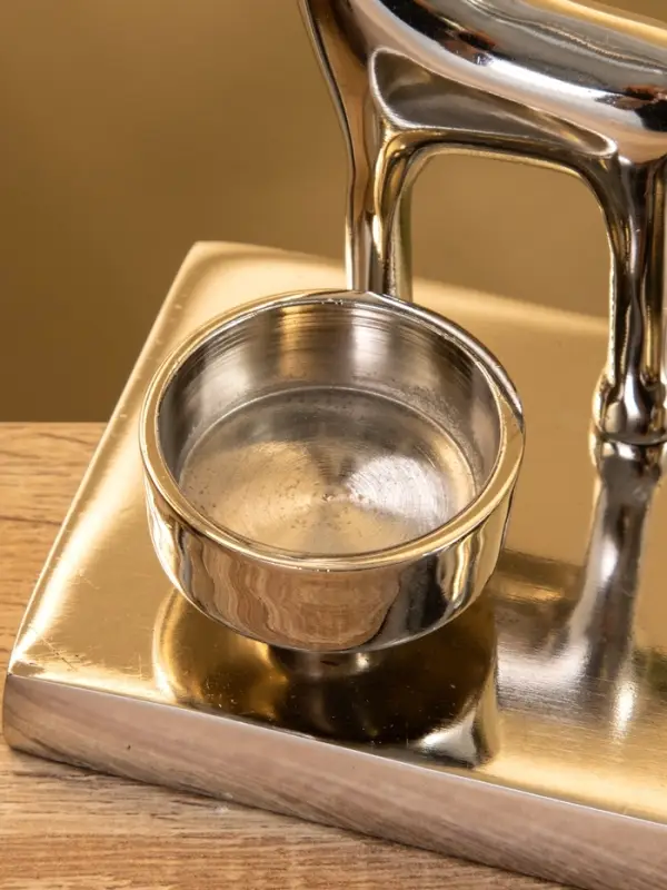 Подсвечник на 4 свечи  Подсвечник на 4 свечи "Трио оленей" алюминий 30х9х15 см