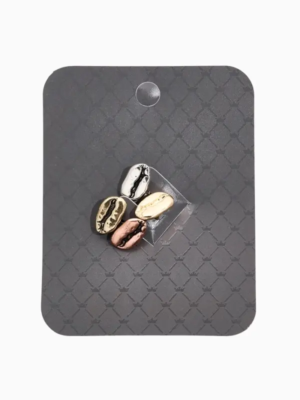 Значки  Значки "Зерна кофе" (набор 4шт), цвет МИКС