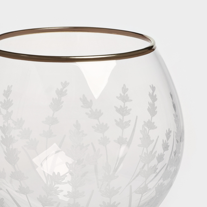 Набор стеклянных фужеров «Лаванда», 350 мл, 6 шт Набор стеклянных фужеров «Лаванда», 350 мл, 6 шт