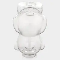 Стакан с трубочкой ToyBear, 340 мл, 9&times;14 см, стекло, прозрачный