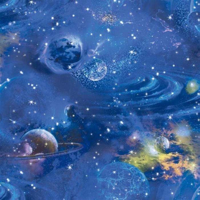 Обои тисненые,дуплекс на бумажной основе Обои тисненые,дуплекс на бумажной основе "Саратовские обои" Д644-01 Космос 0,53*10м