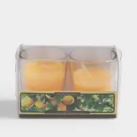 Свечи в стакане DAZZLE CANDLE 70 г, набор 2 шт., лимон