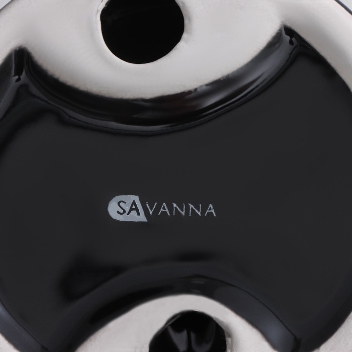 Набор аксессуаров для ванной комнаты SAVANNA Monro, 4 предмета (мыльница, дозатор для мыла 450 мл, стакан, баночка), цвет чёрный Набор аксессуаров для ванной комнаты SAVANNA Monro, 4 предмета (мыльница, дозатор для мыла 450 мл, стакан, баночка), цвет чёрный