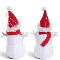 Игрушка на ёлку &laquo;Снеговичок в красном колпаке&raquo;, набор 2 шт., 13.5 см