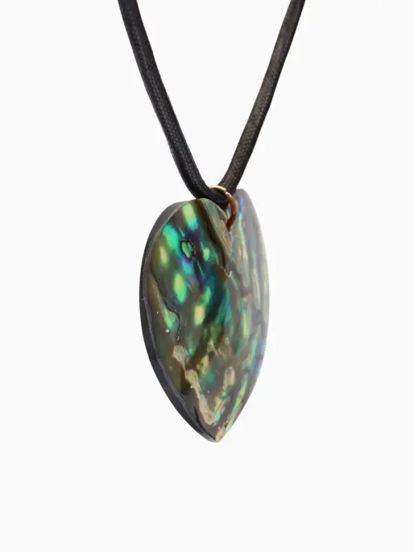 Кулон &laquo;Сердце&raquo;, ракушка абалон