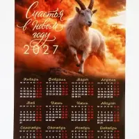 Календарь 2027, настенный, А3 &laquo;Счастья в новом году&raquo;