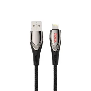 Кабель U133 HOCO USB на Lightning 1.2M 2.4А черный