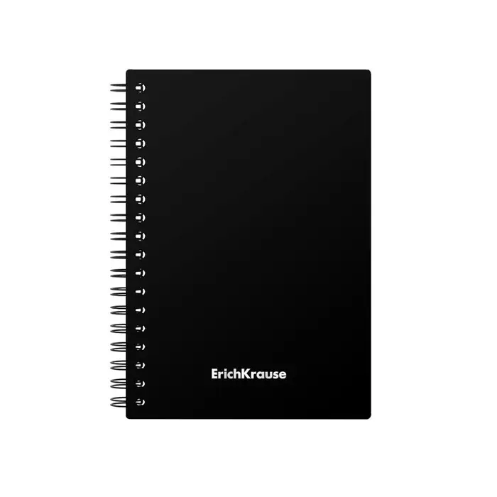 Тетрадь на спирали ErichKrause. Classic А6, 60 листов, в клетку, пластиковая обложка, блок офсет, МИКС