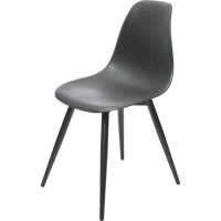 Стул Комус EAMES PLAST HN BLACK (BOX-4) (KM) RU K02 черный/черный