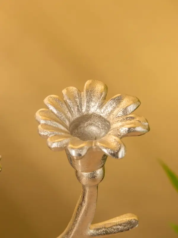 Подсвечник на 2 свечи «Дуэт», 12×15×29 см, алюминий