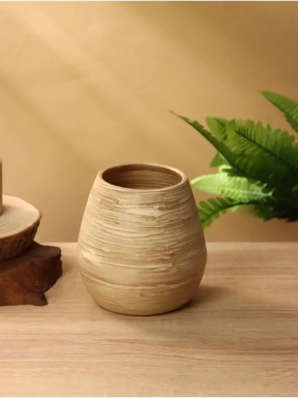 Ваза, 12&times;12&times;13 см, бамбук