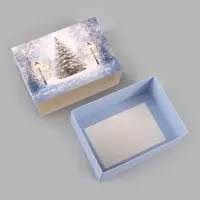 Коробка подарочная самосборная &laquo;Новогодняя елочка&raquo;, 25&times;18&times;10 см