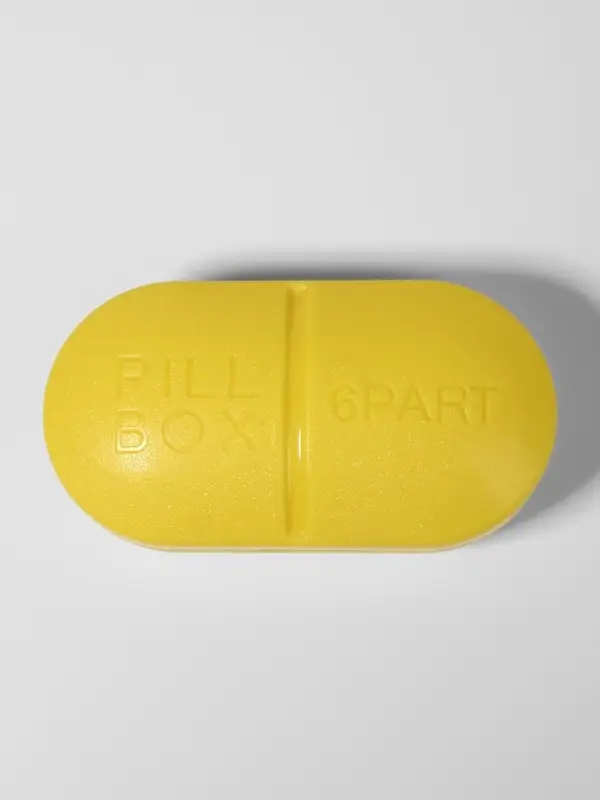 Таблетница Pill Box, 6 секций, 10&times;5.5&times;3 см, МИКС