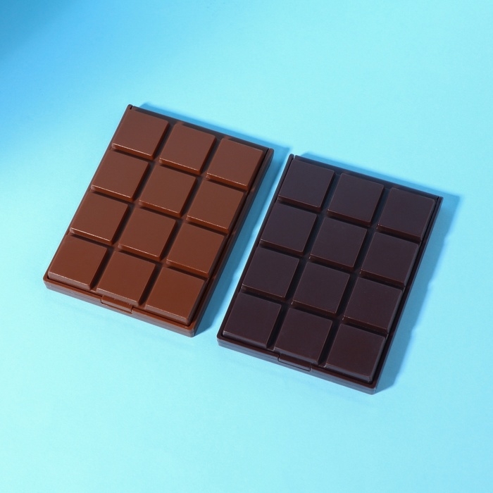 Зеркало складное «Шоколадное чудо», с расчёской, 8,5 × 6 см, цвет МИКС Зеркало складное «Шоколадное чудо», с расчёской, 8,5 × 6 см, цвет МИКС