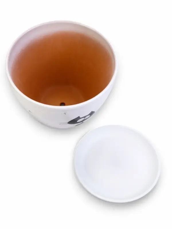 Горшок цветочный поддоном  8 л,  керамика, Котофей (М) Горшок цветочный поддоном  8 л,  керамика, Котофей (М)