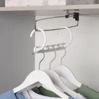 Вешалка органайзер трансформер, 24 см, 5 крючков, белая