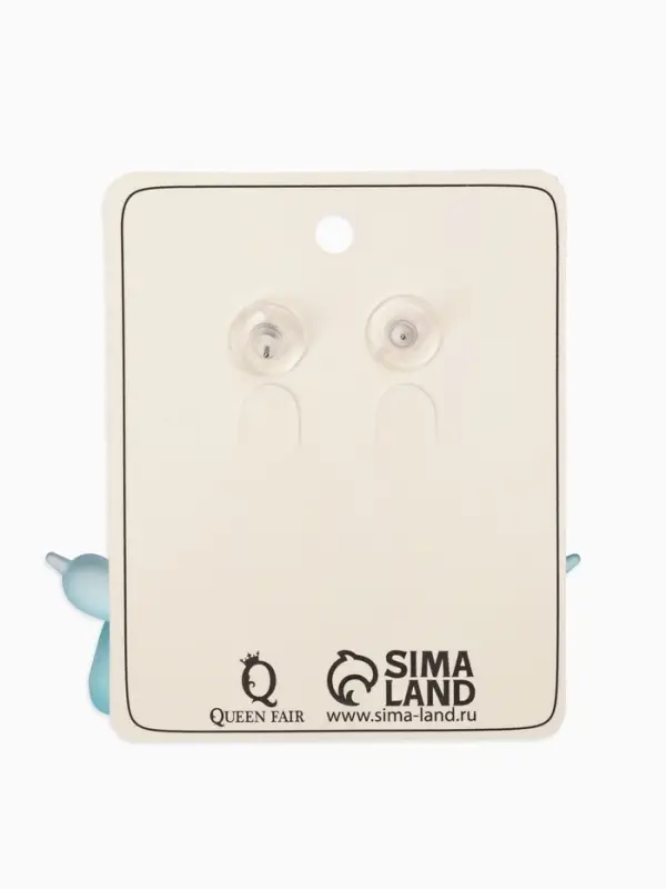 Серьги пластик &laquo;Собачка&raquo;, из воздушного шара, розово-голубые