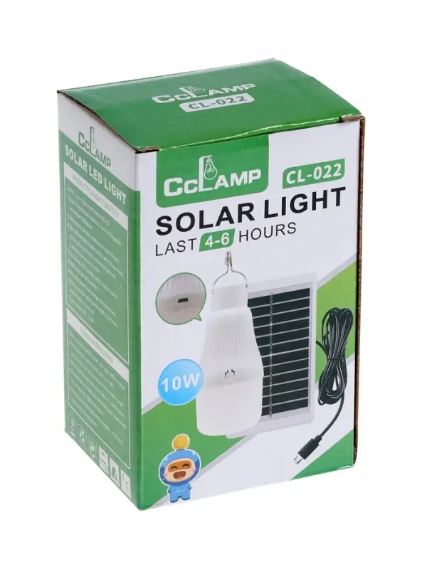 Фонарь кемпинговый аккумуляторный, 10 Вт, 500 мАч, 6 В, 20 SMD, 3 режима, солнечная батарея