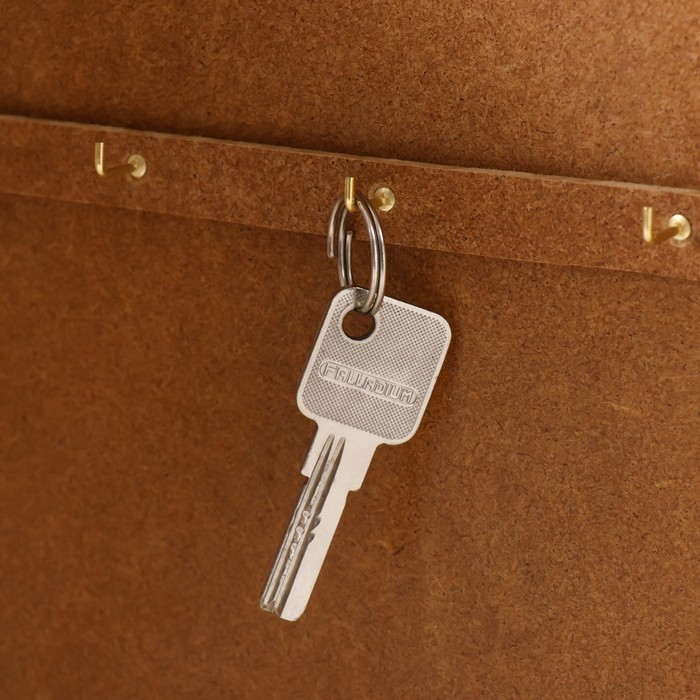 Ключница Ключница "Белые цветы" венге 26х31 см МИКС