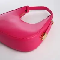 Сумка женская багет на молнии, 20.5&times;7&times;10.5 см, розовая