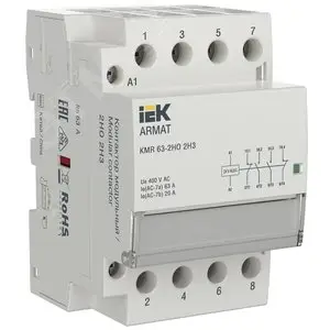 Контактор модульный KMR 63А 24В AC/DC 2НО 2НЗ