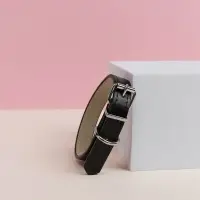 VETTA Ошейник для домашних животных, искусственная кожа, 1,5х29,5 см, обхват 18,5х26,5 см