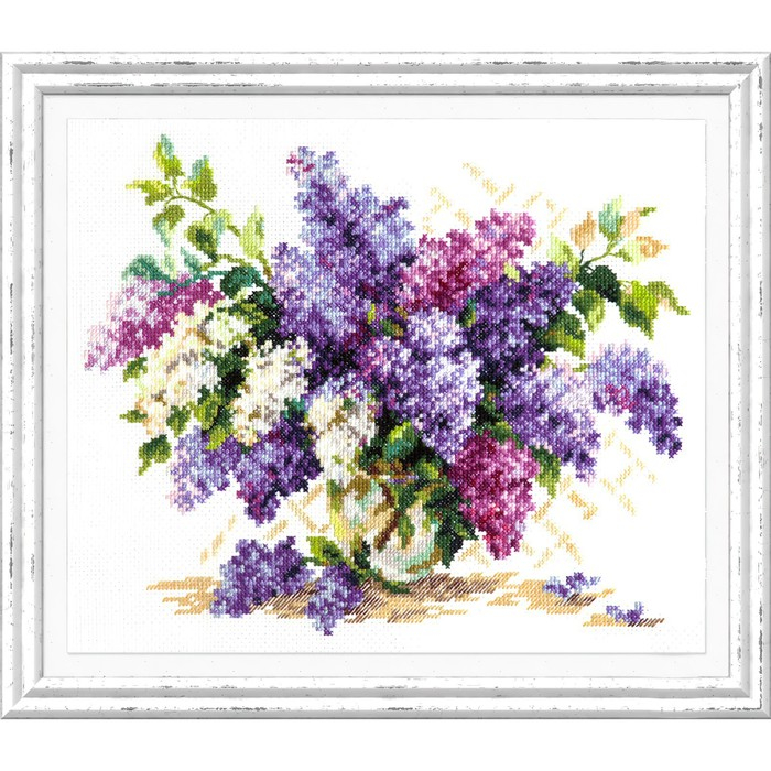Набор для вышивания крестом «Сирень» 28 х 23 см Набор для вышивания крестом «Сирень» 28 х 23 см