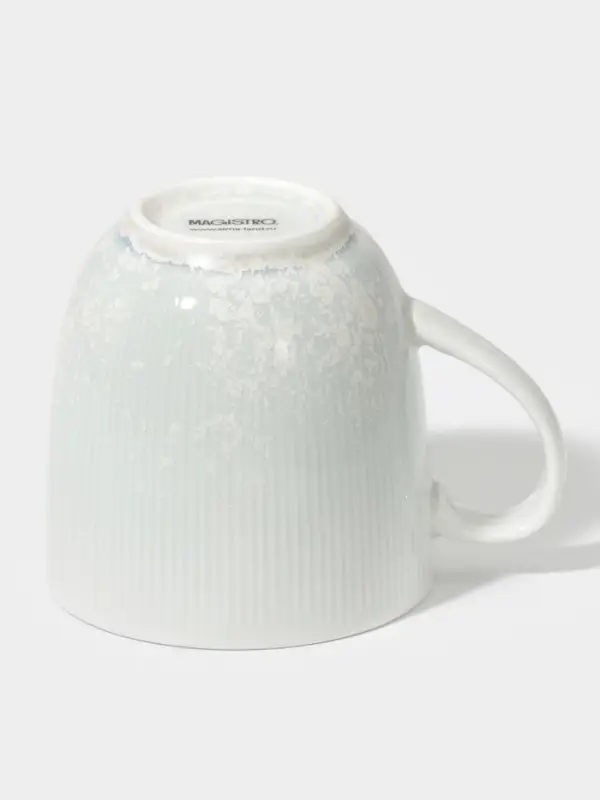 Кружка Magistro Willow, 350 мл, фарфор, голубая