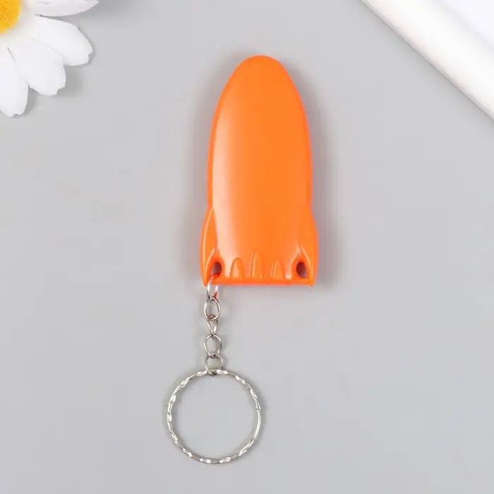 Брелок для ключей на кольце «Ракета», канцелярский нож, пластик, 3×6 см, МИКС Брелок для ключей на кольце «Ракета», канцелярский нож, пластик, 3×6 см, МИКС