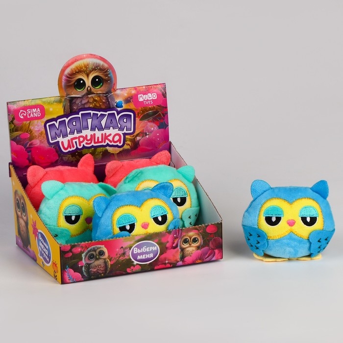 Мягкая игрушка Мягкая игрушка "Совушка", МИКС, в шоубоксе