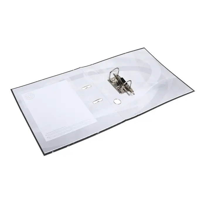 Папка - регистратор 50 мм, А4, эконом мрамор, черная, МИКС