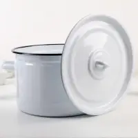 Кастрюля, 7 л, эмалированная сталь, МИКС
