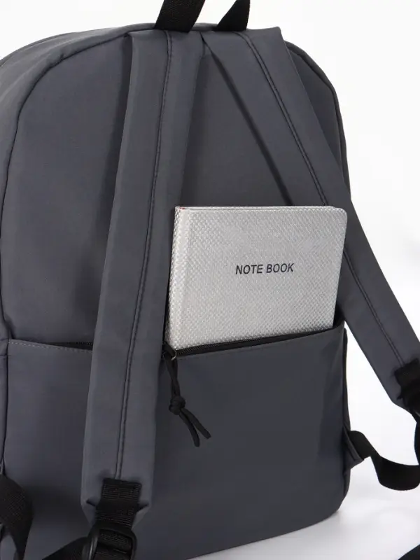 Рюкзак школьный, 1 отделение, 4 кармана, 30&times;12&times;40 см, серый