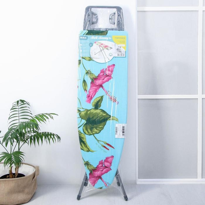 Доска гладильная Nika «Белль Классик 1», 111,5×34,5 см, два положения высоты 70, 80 см, европодставка, рисунок микс Доска гладильная Nika «Белль Классик 1», 111,5×34,5 см, два положения высоты 70, 80 см, европодставка, рисунок микс