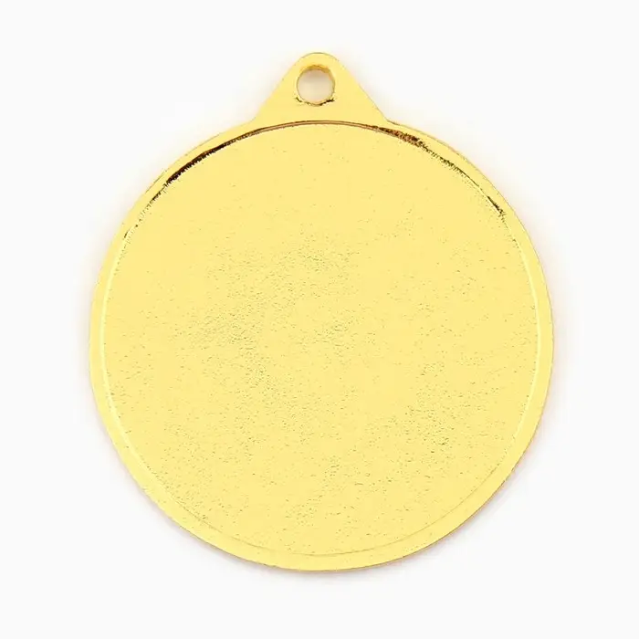 Медаль под нанесение, d= 4 см. Цвет золото. Без ленты