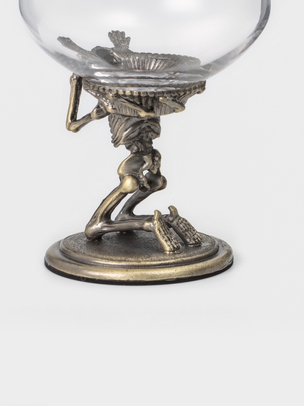 Бокал для коньяка 550 мл Бокал для коньяка 550 мл "Скелет", подарочный, бронза