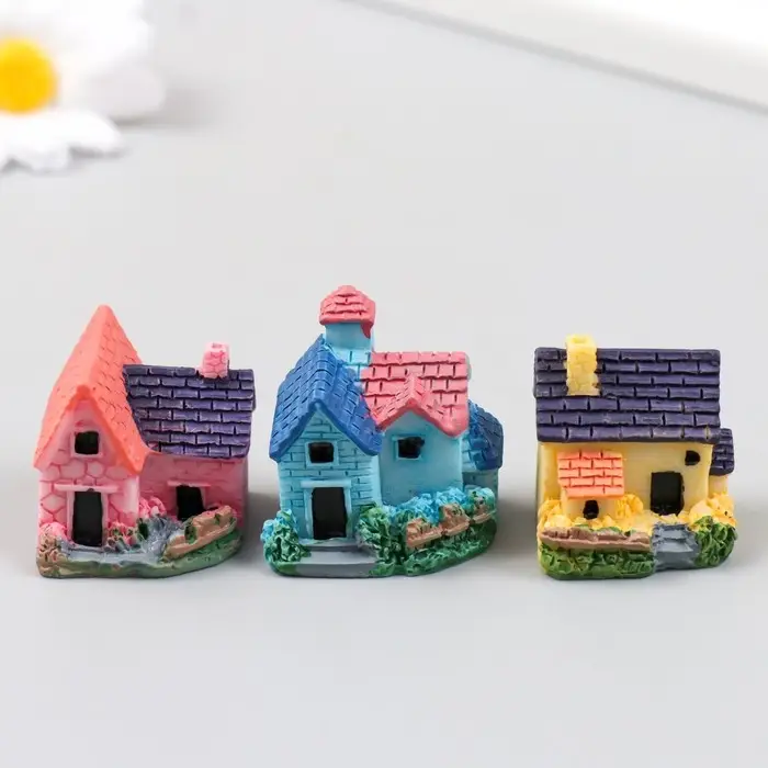 Фигурка для флорариума полистоун &laquo;Загородный дом&raquo;, 3.2&times;2.5&times;3.5 см, МИКС